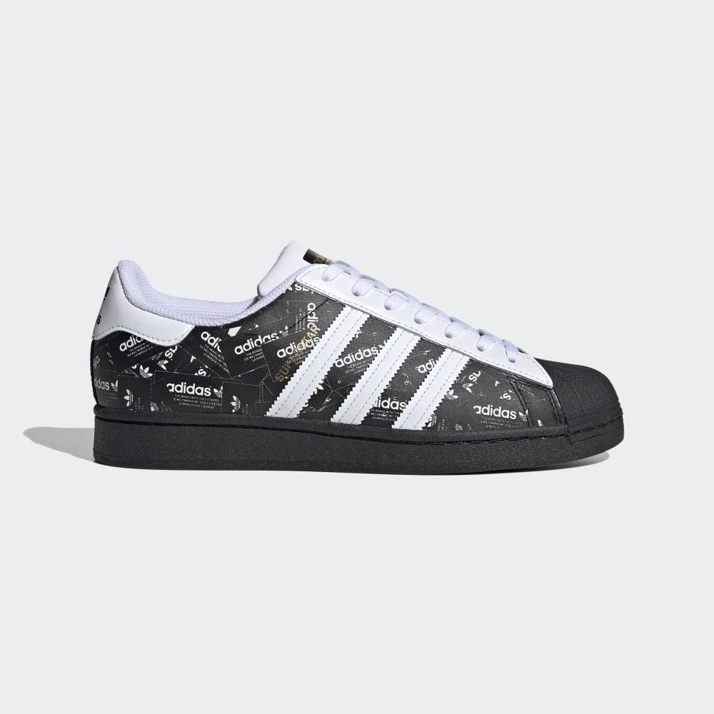 Originals Adidas Superstar Barbati Romania - Negrii/Albi FV2820